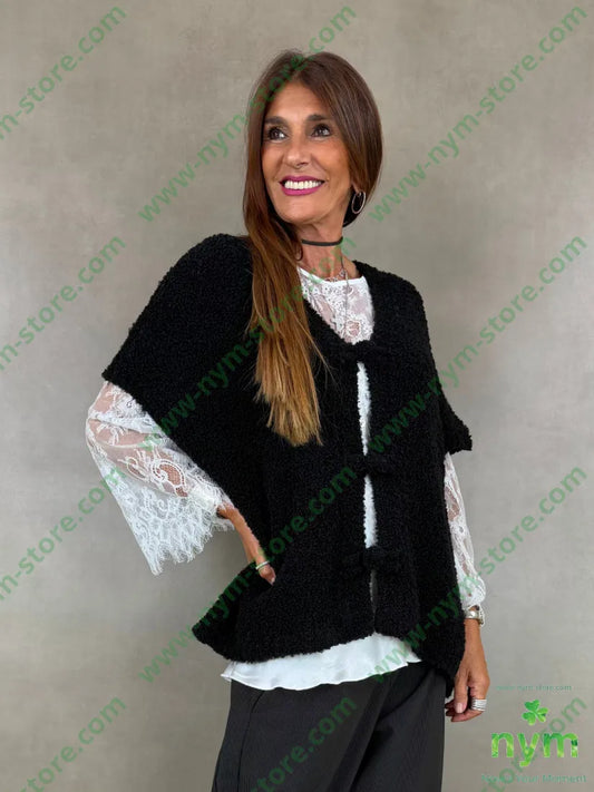 cardigan boucle 65ac17pa9vi9wo - U / NERO / AI26 - CARDIGAN
