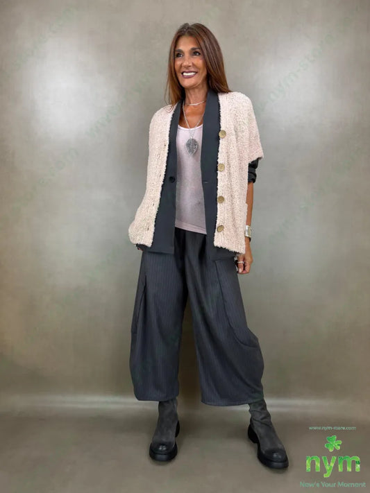 cardigan boucle bottoni legno 65ac17pa9vi7wo - U / CIPRIA / AI26 - CARDIGAN