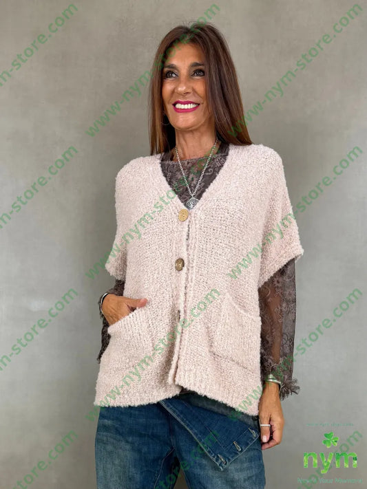 cardigan boucle bottoni legno 65ac17pa9vi7wo - U / CIPRIA / AI26 - CARDIGAN