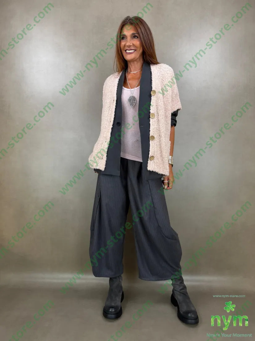 cardigan boucle bottoni legno 65ac17pa9vi7wo - U / CIPRIA / AI26 - CARDIGAN
