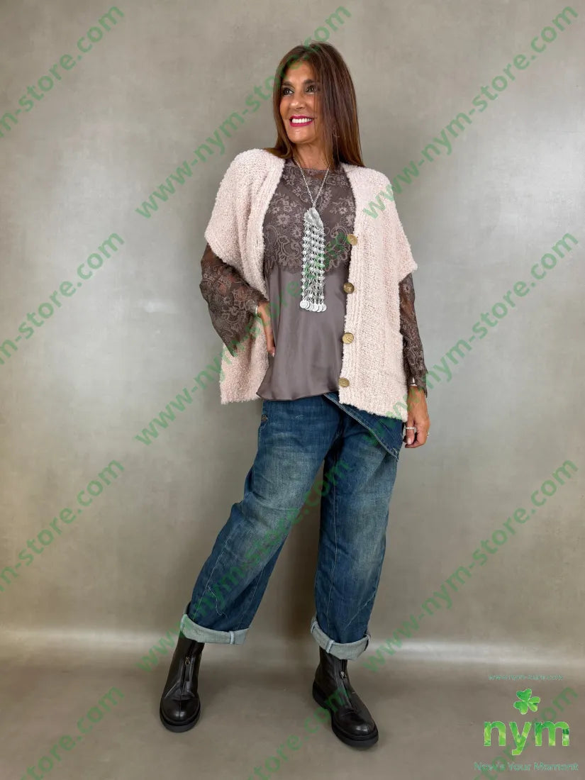 cardigan boucle bottoni legno 65ac17pa9vi7wo - U / CIPRIA / AI26 - CARDIGAN