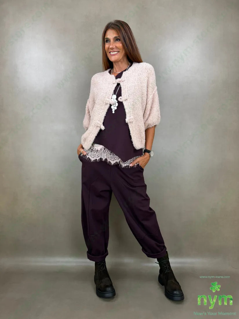 cardigan boucle mc alamaro 65ac17pl9vi9wo - CARDIGAN