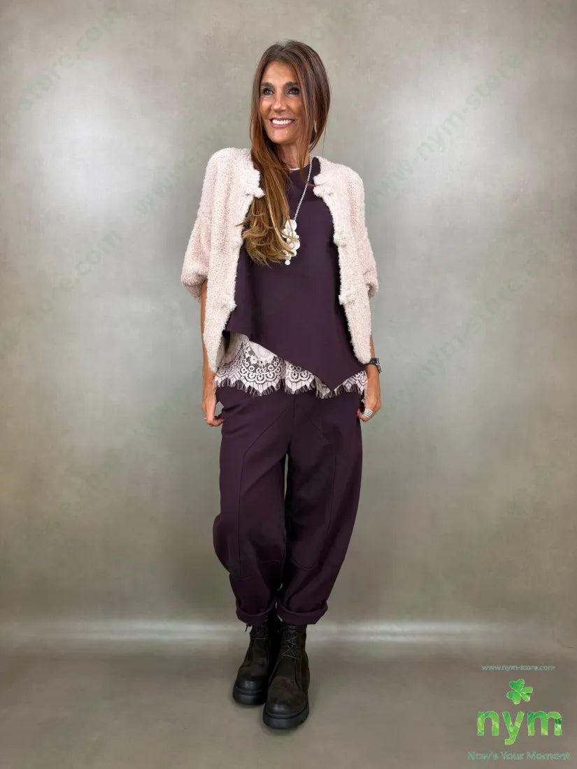 cardigan boucle mc alamaro 65ac17pl9vi9wo - CARDIGAN