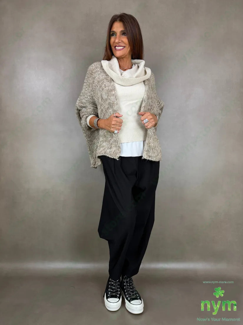 Cardigan filato effetto tweed 38ac29pa14pl12wp7wo - CARDIGAN