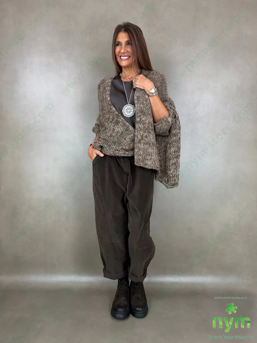 Cardigan filato effetto tweed 38ac29pa14pl12wp7wo - CARDIGAN