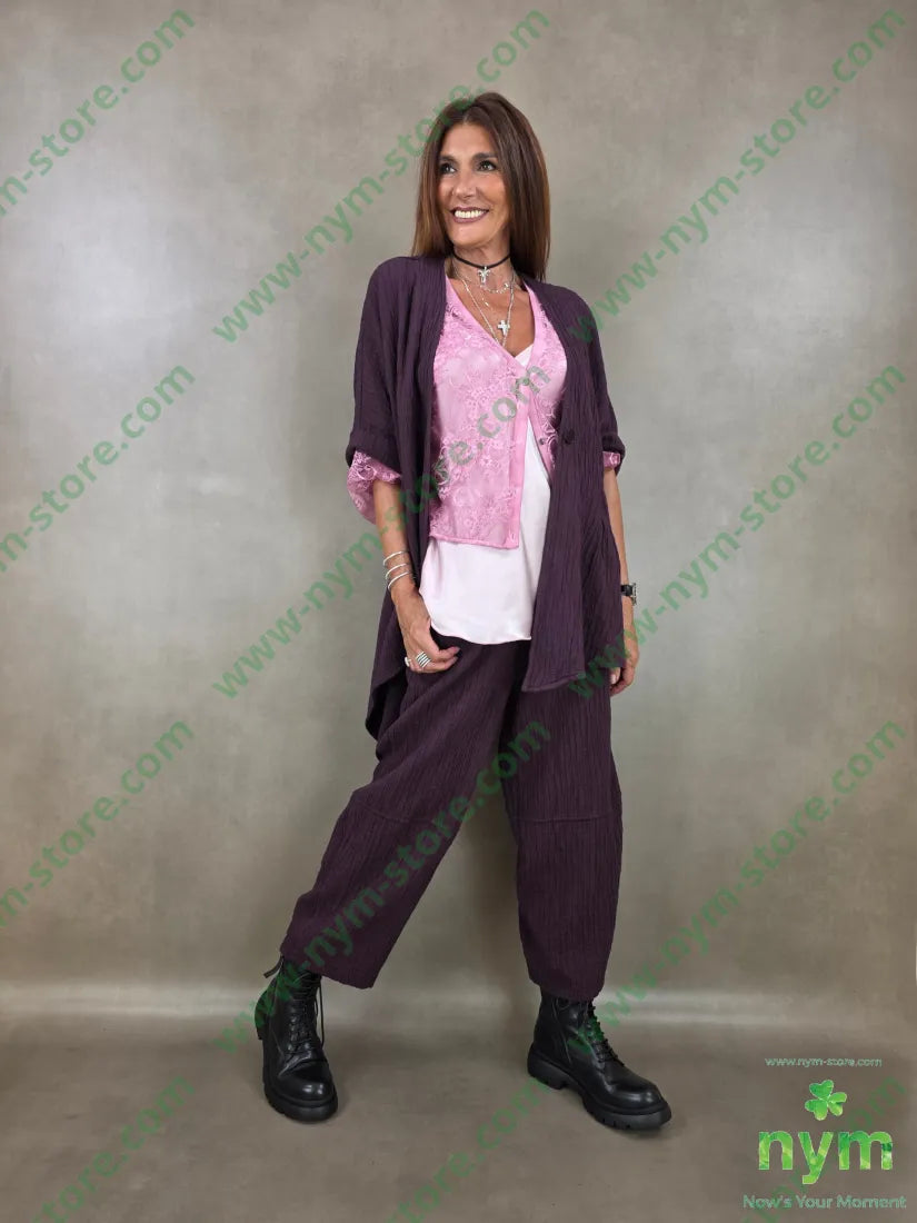 cardigan in pizzo corto 96pl4ea - CARDIGAN