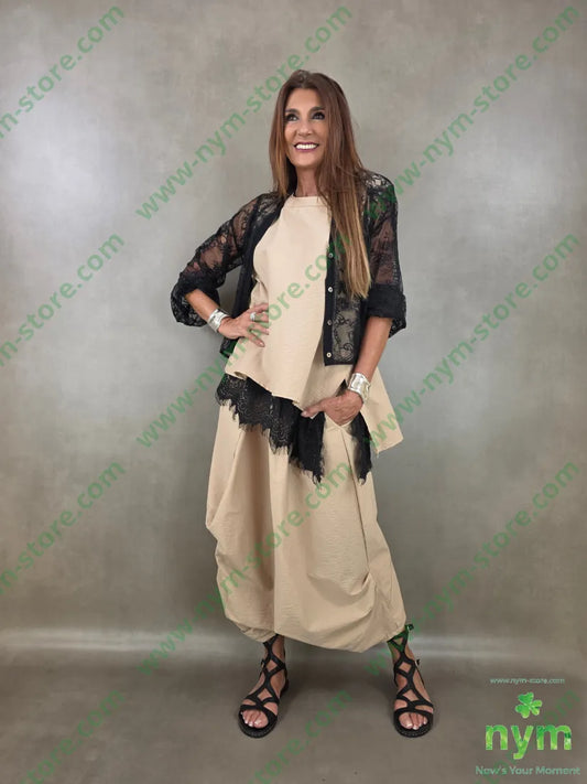 cardigan in pizzo corto 96pl4ea - CARDIGAN