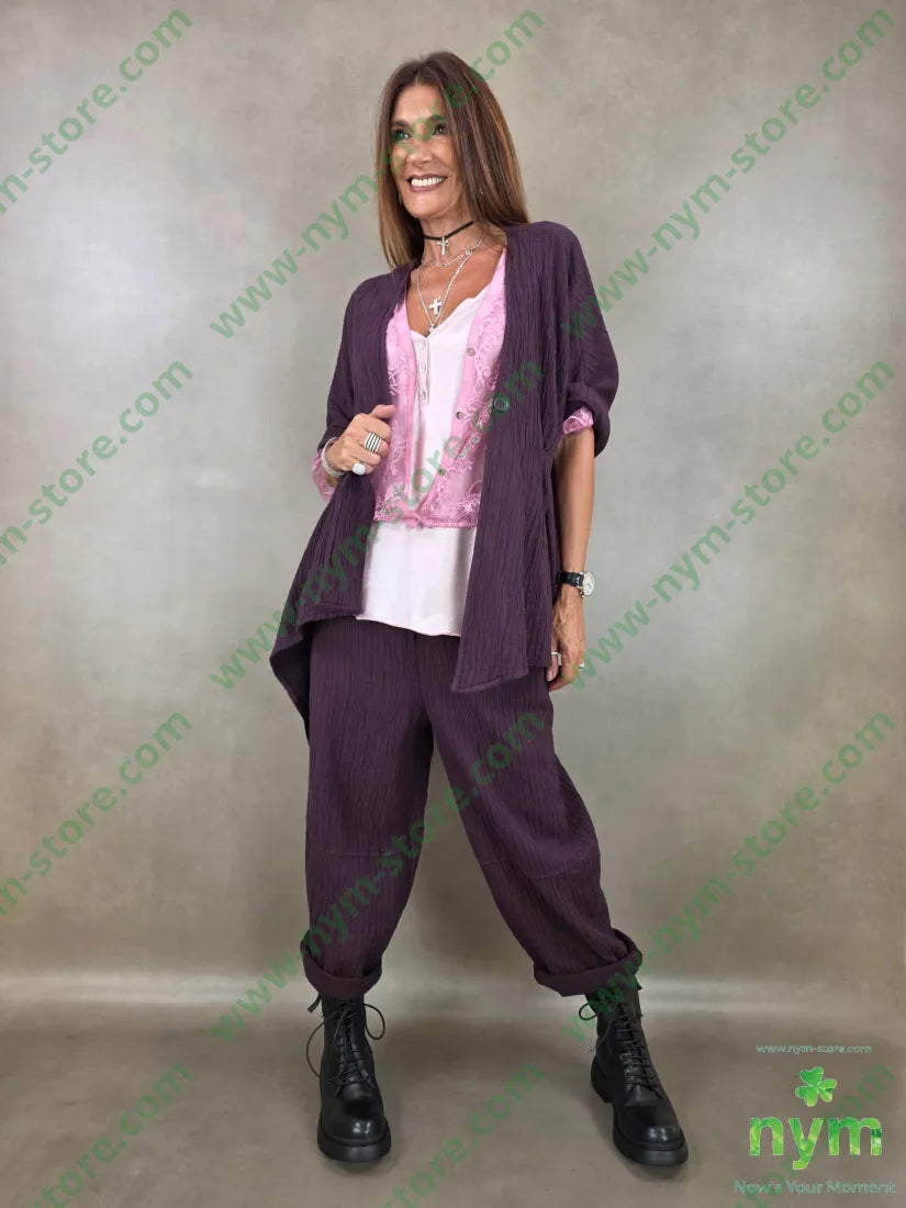 cardigan in pizzo corto 96pl4ea - CARDIGAN
