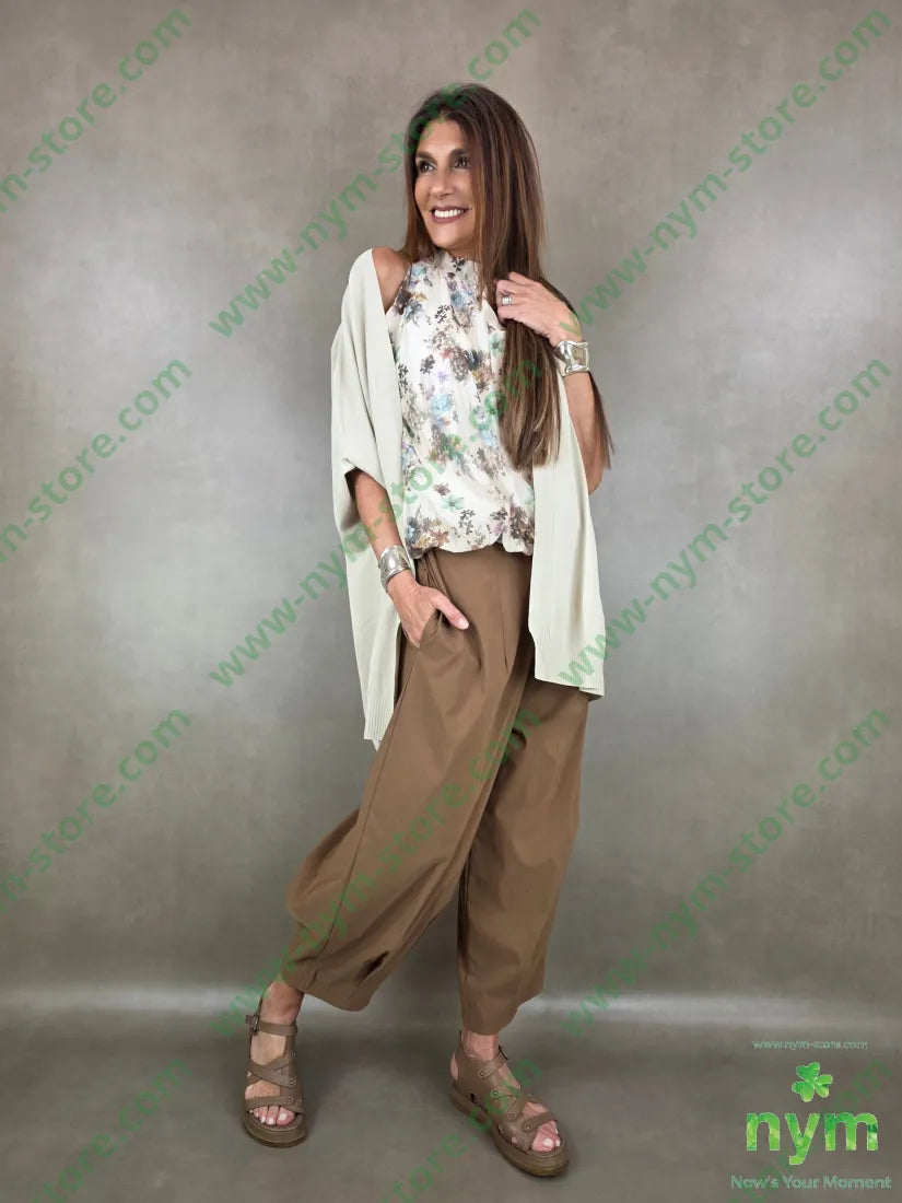 cardigan manica corta misto viscosa 65vi35pa - CARDIGAN
