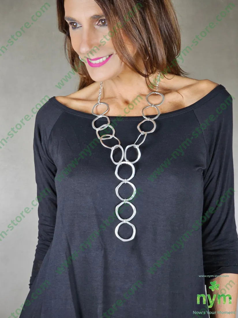 COLLANA665 U / ARGENTO / CONTINUATIVO BIJOUX