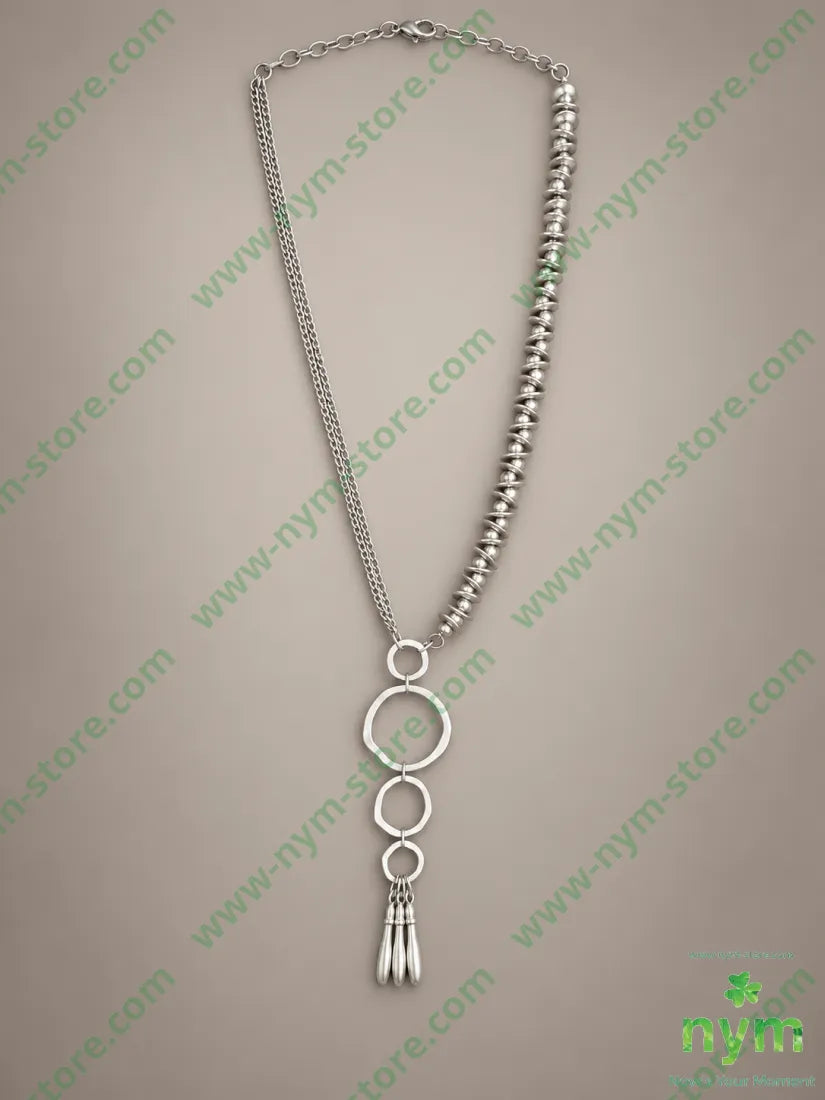 COLLANA726 - U / ARGENTO / CONTINUATIVO - BIJOUX
