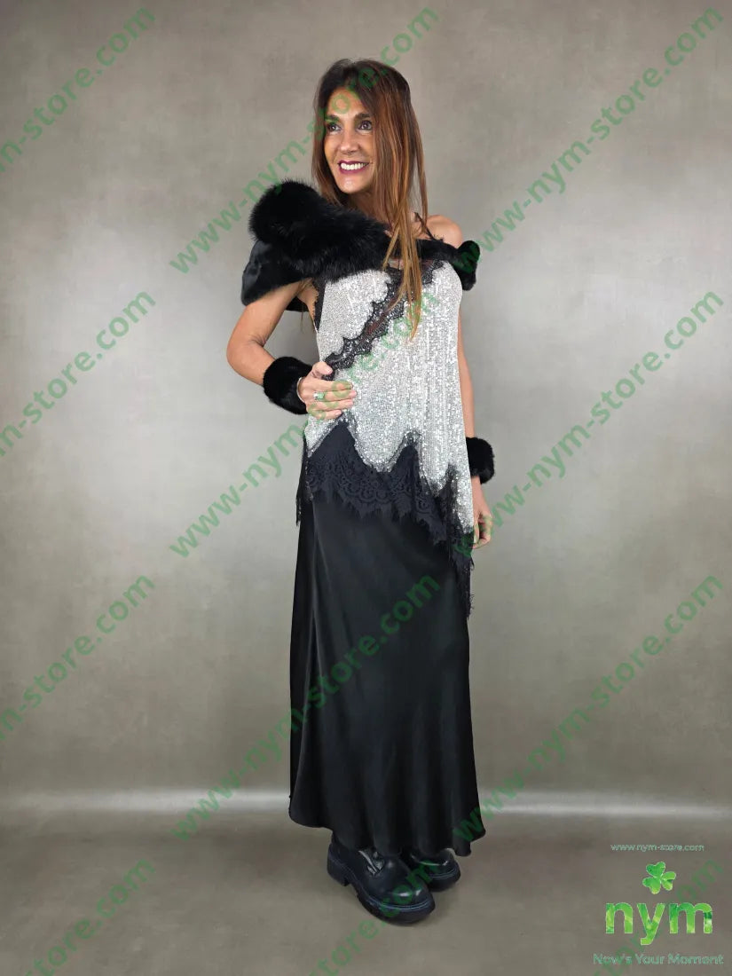 collo e polsini pelliccia 100pl U / NERO / AI25 ACCESSORI