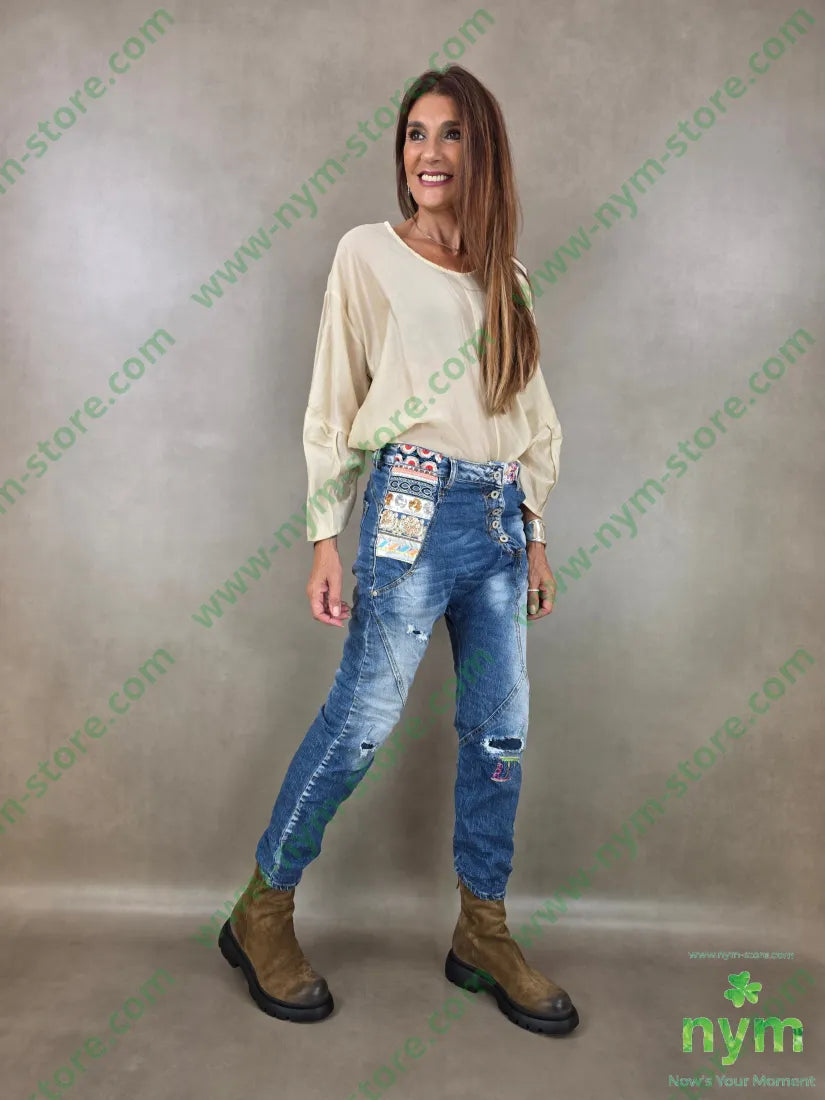 denim applicazioni 95co3vi2ea - PANTALONE