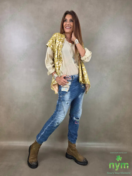 denim applicazioni 95co3vi2ea - PANTALONE