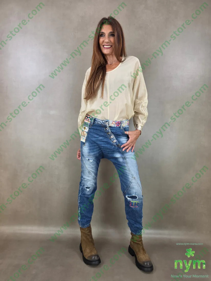 denim applicazioni 95co3vi2ea - PANTALONE