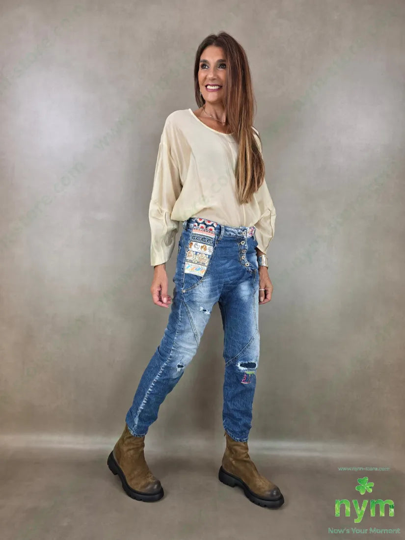 denim applicazioni 95co3vi2ea - PANTALONE
