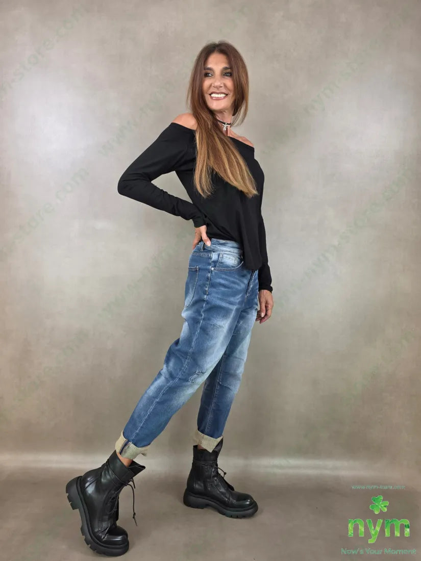 denim felpa rotture 66co32pl3ea - PANTALONE