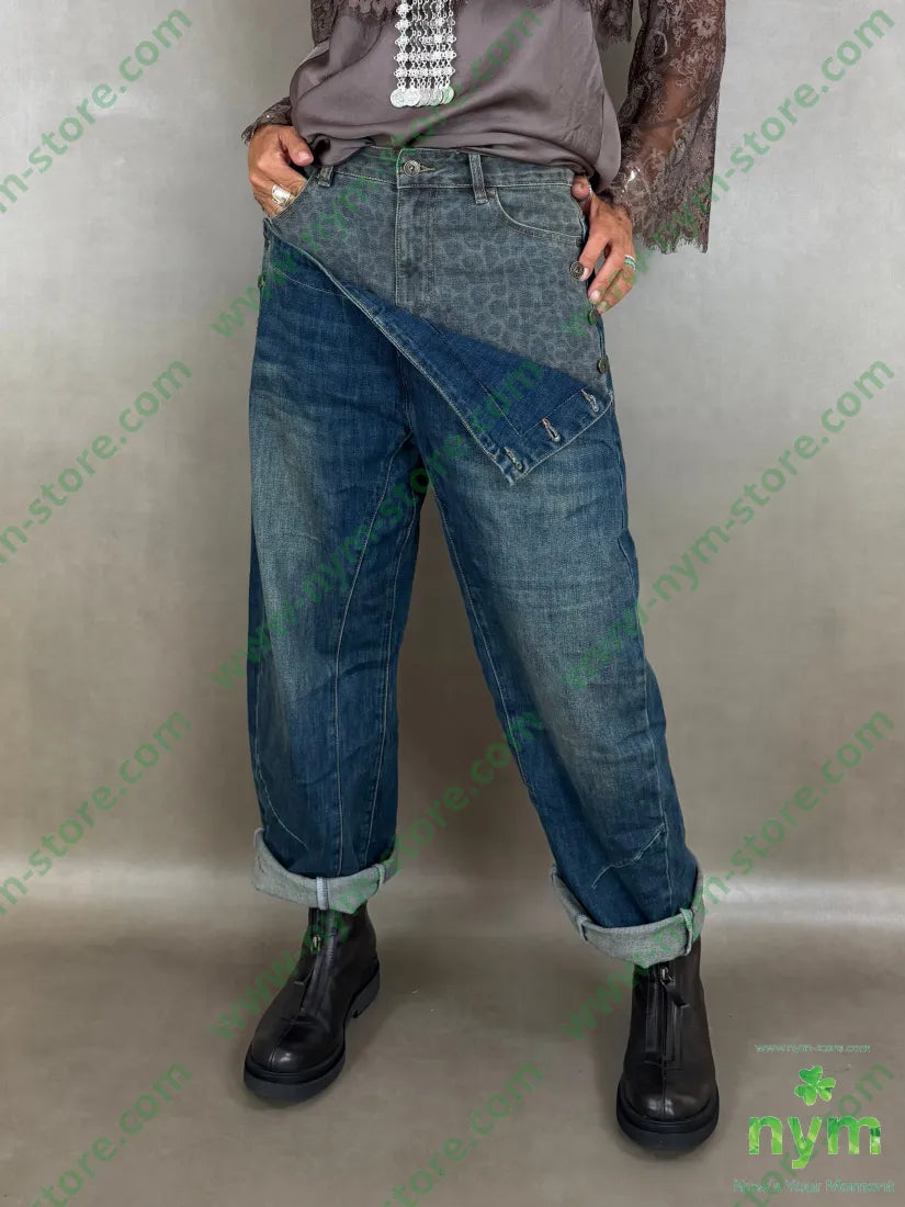 denim marinara 75co25pl5ea - S / DENIM / AI26 - PANTALONE