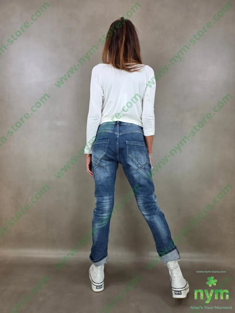 denim stretto rotture 93co5vi2ea - PANTALONE