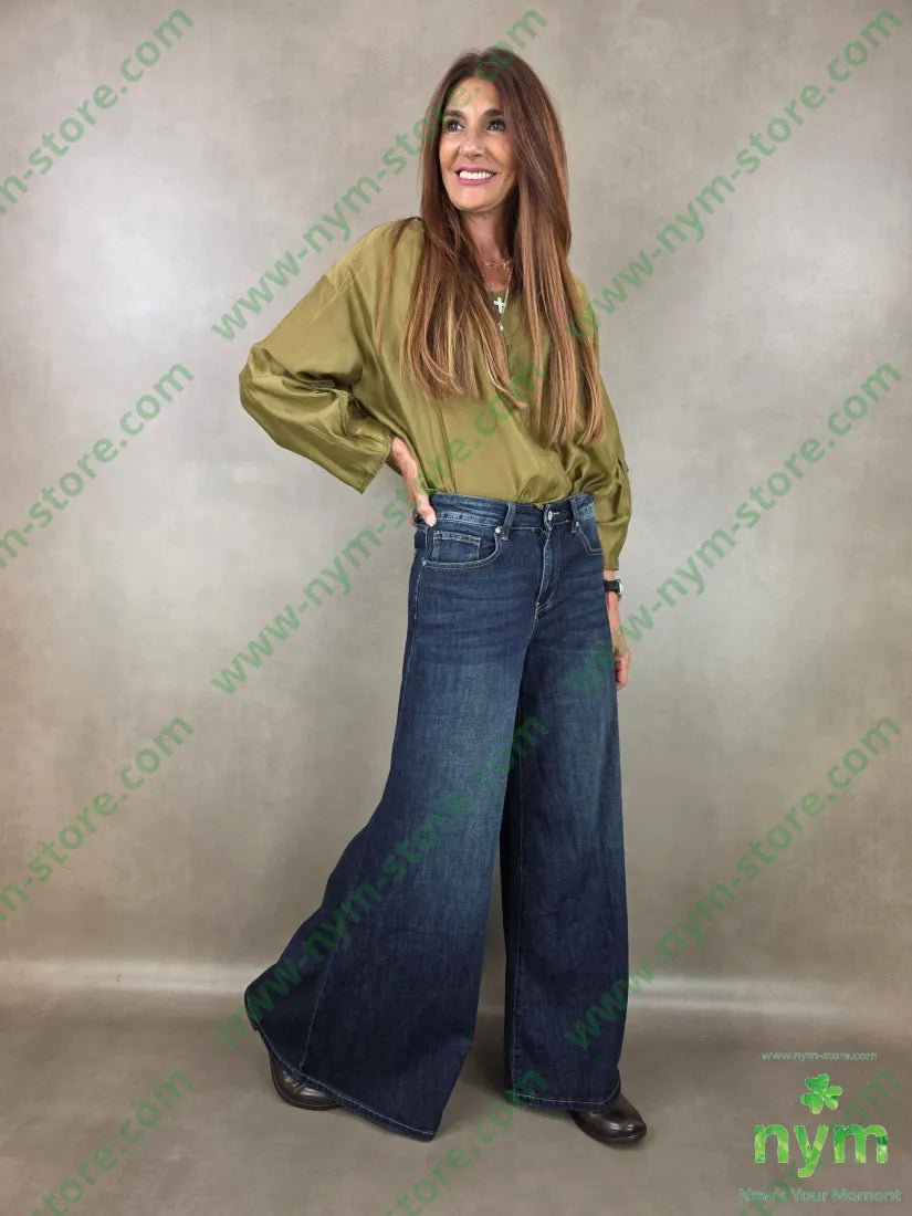 denim zampa scuro 66co32pl2vi1ea - PANTALONE