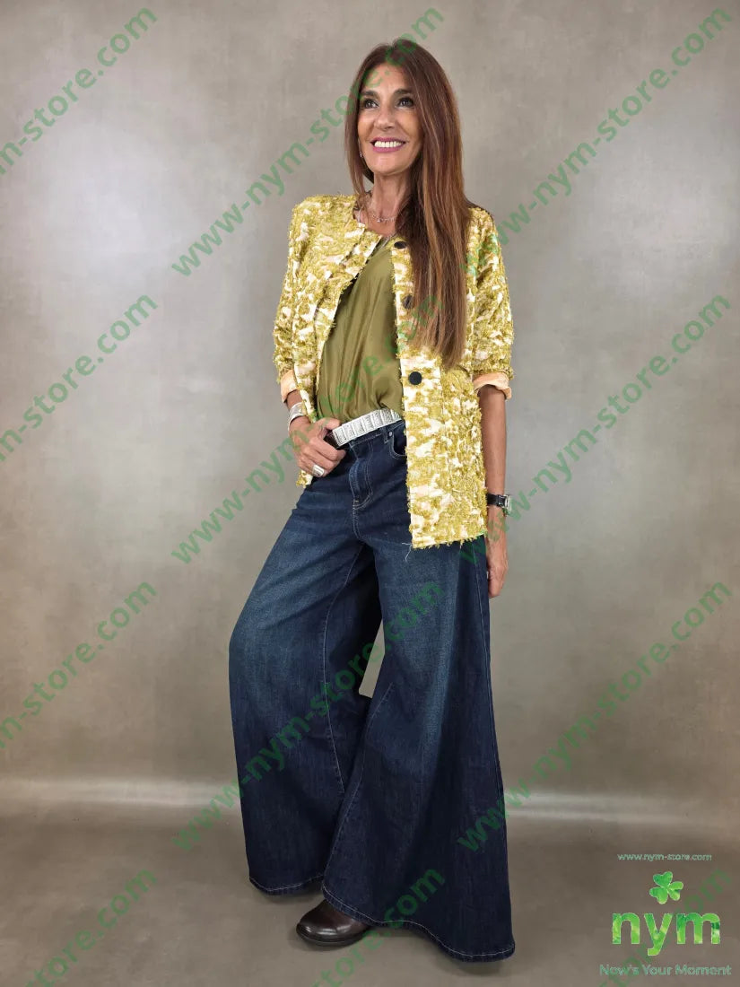 denim zampa scuro 66co32pl2vi1ea - PANTALONE