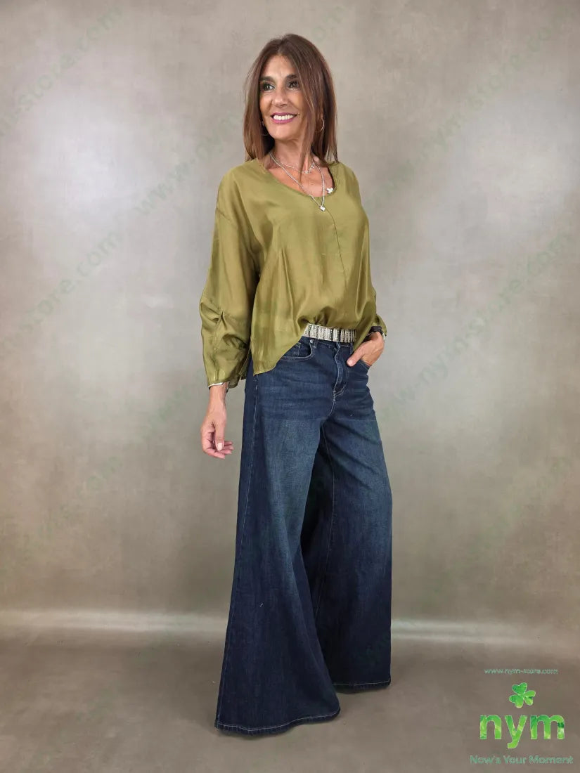 denim zampa scuro 66co32pl2vi1ea - PANTALONE