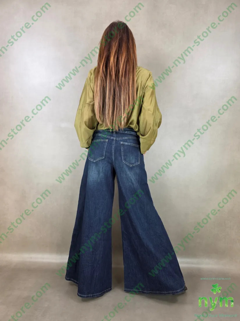 denim zampa scuro 66co32pl2vi1ea - PANTALONE