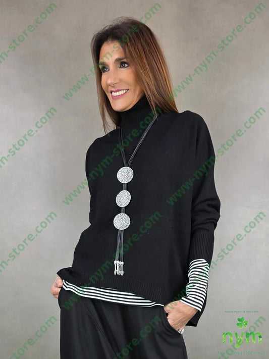 dolcevita piu corta davanti 50vi27pl23pa MAGLIA