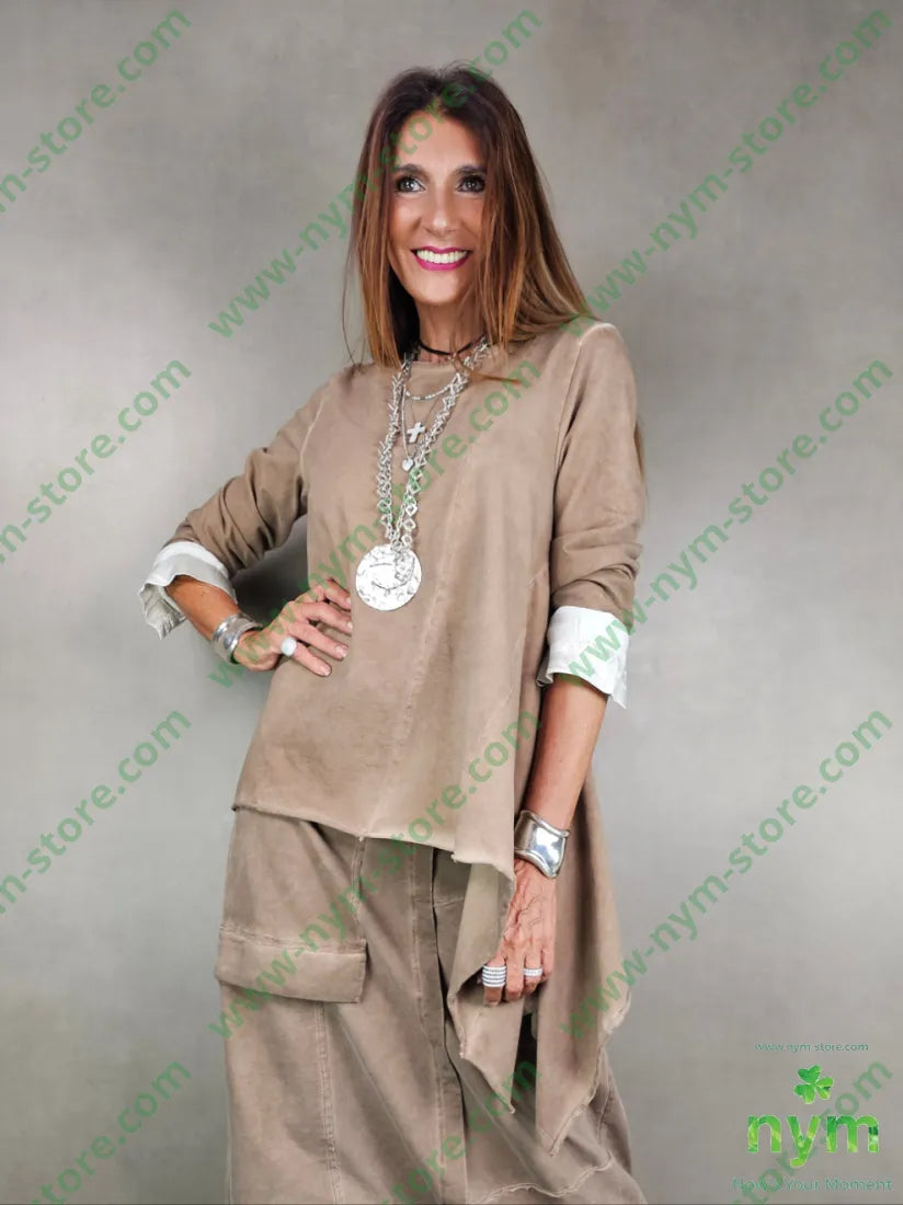 felpa irregolare 95co5ea 1 / CAMMELLO / AI25 MAGLIA