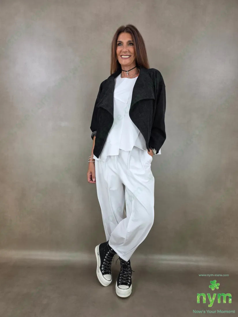 felpa senza man taglio vivo 100co - U / BIANCO / AI26 - MAGLIA