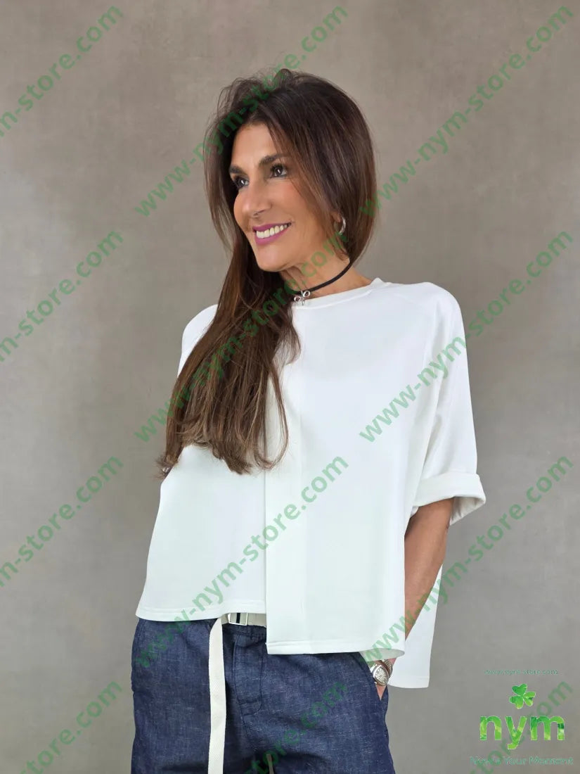 felpa sormonto 80co15pl5ea U / PANNA / PE26 MAGLIA