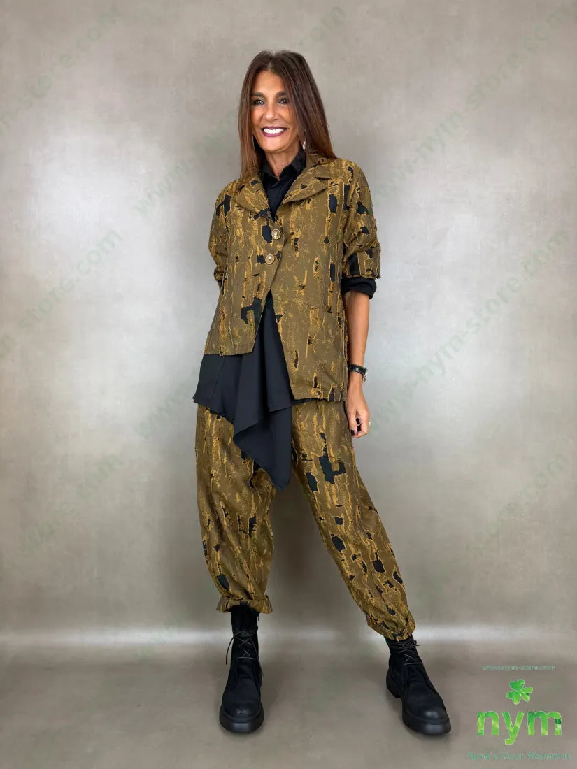 Giacca asimmetrica inserti tulle - GIACCA