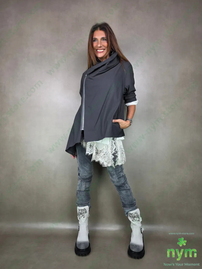 giacca bengalina zip 79vi19ny2ea GIACCA