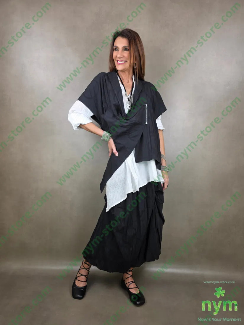 giacca cerchi goffrata 96co3pa1ea U / NERO / PE26 GIACCA