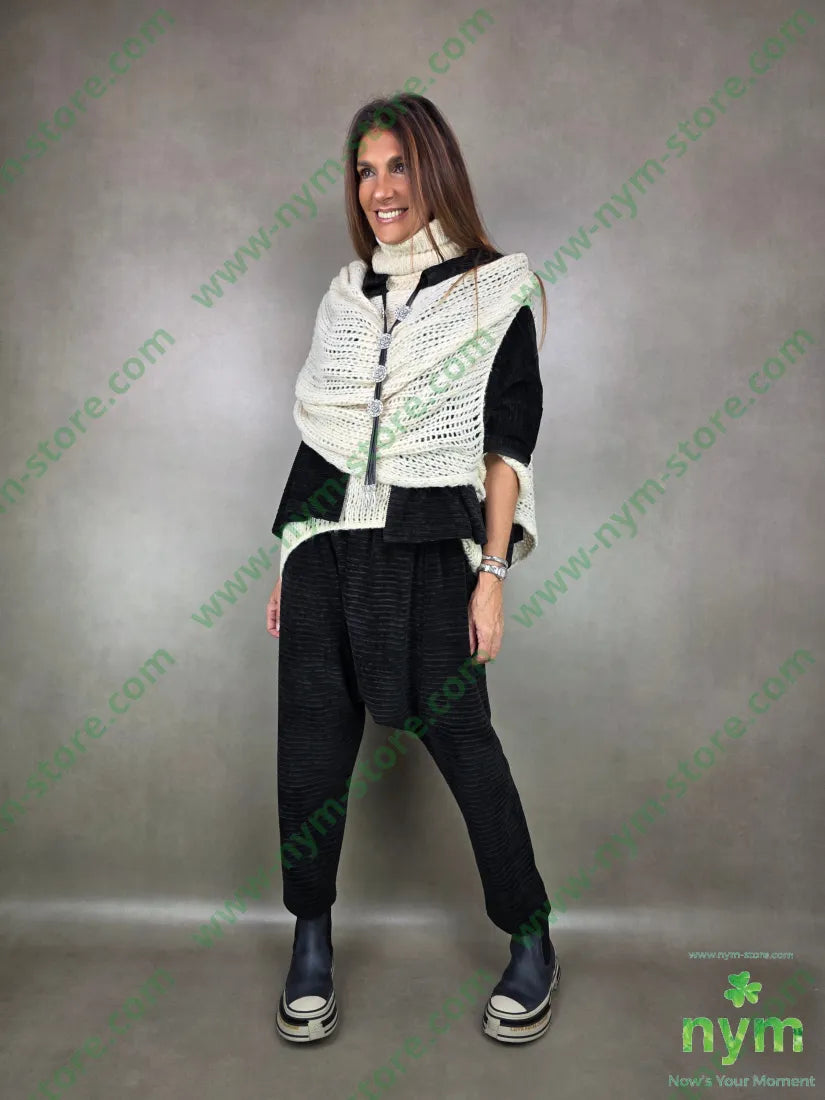 giacca ciniglia millerighe 45pl33vi18co4ea U / NERO / AI25 GIACCA