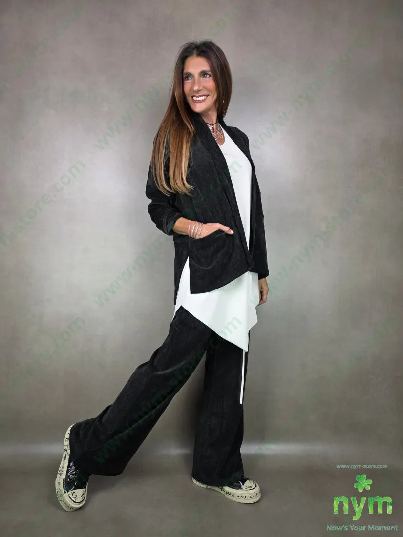 giacca ciniglia senza bottoni 96pl4ea GIACCA