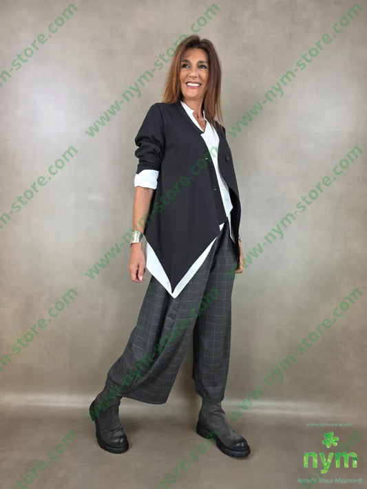 giacca collo asimmetrico 52co44pl8ea - U / NERO / AI26 - GIACCA