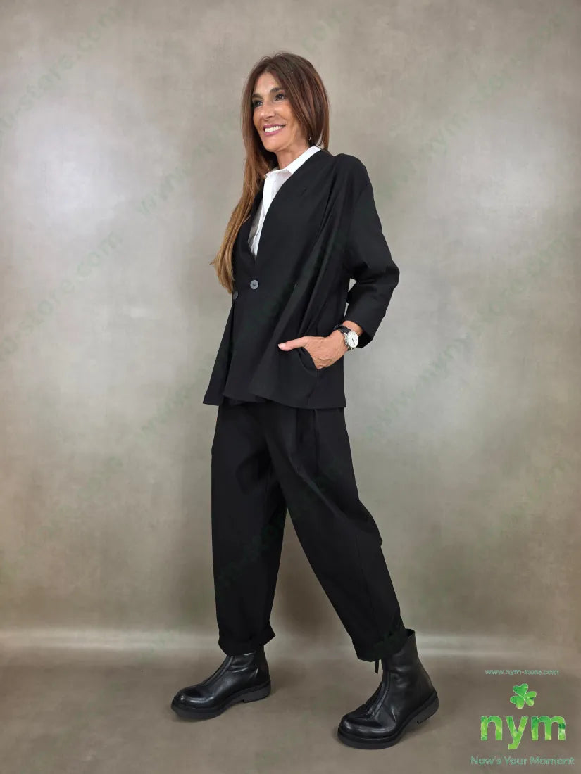 giacca con pieghe bengalina 79vi19ny2ea - GIACCA