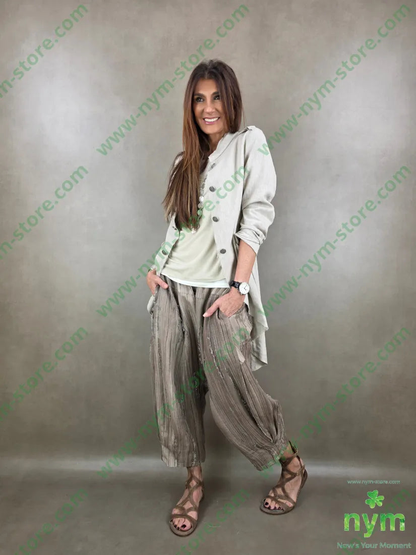 giacca corsaro tessuto lino 68co17li13pl2e - GIACCA