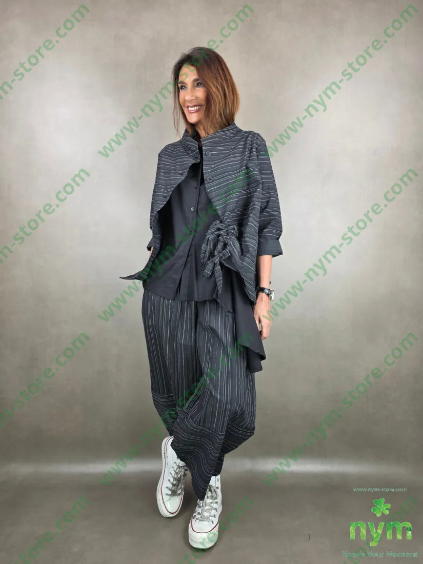 giacca coulisse gessata 43co43tc14pa GIACCA