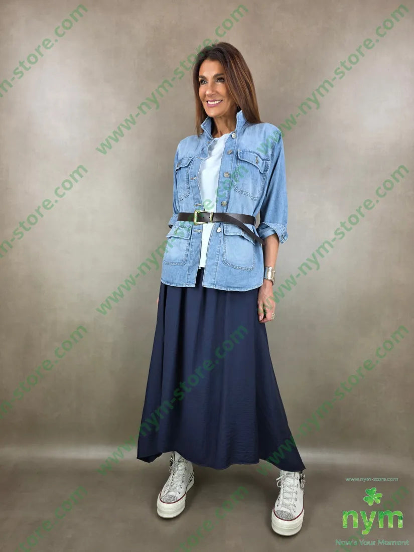 giacca denim sahariana 70co28pl2ea - GIACCA