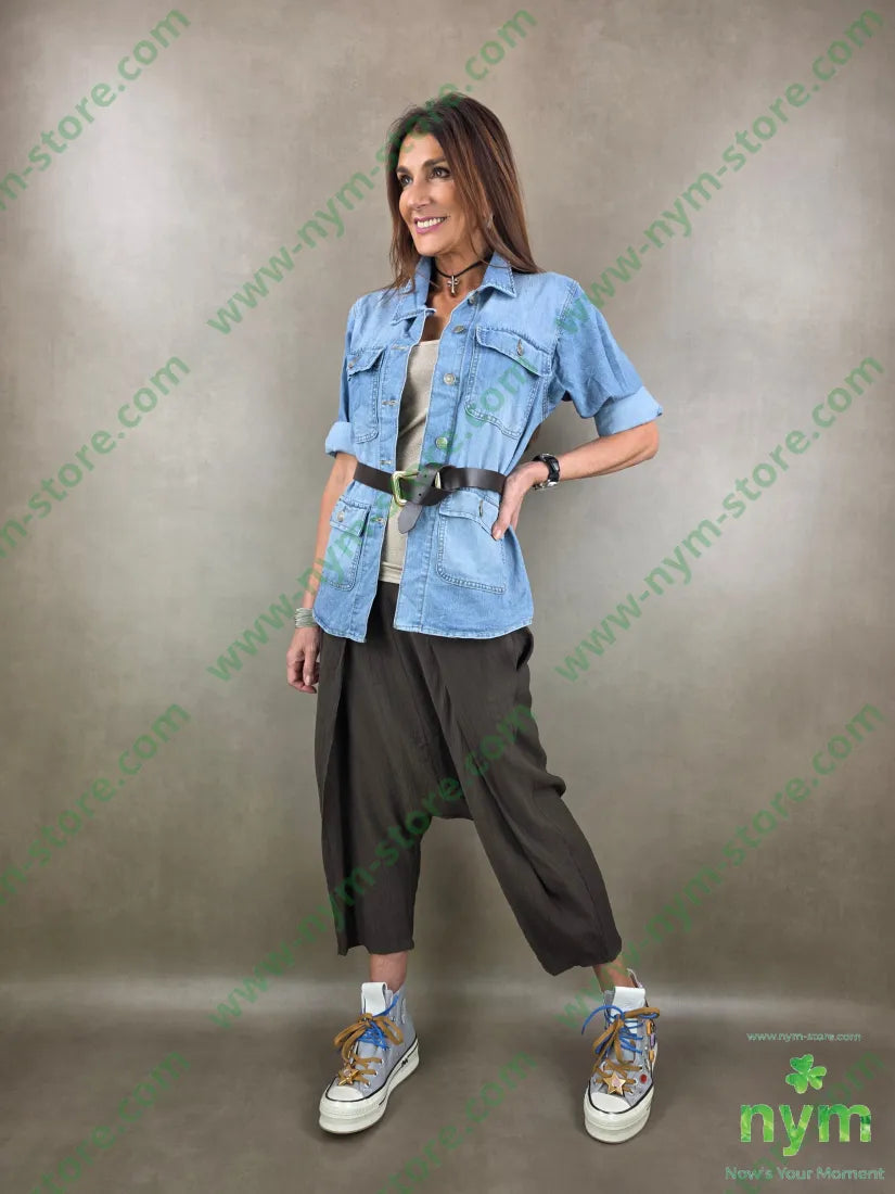 giacca denim sahariana 70co28pl2ea GIACCA