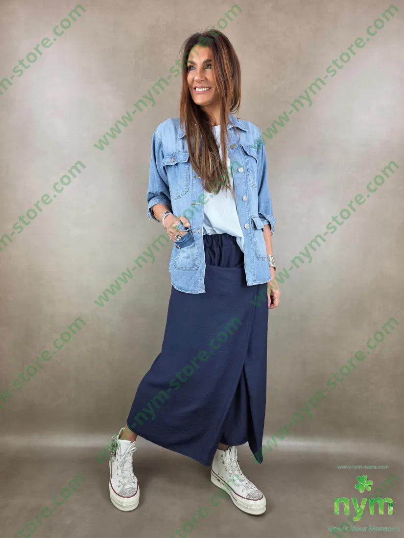 giacca denim sahariana 70co28pl2ea - GIACCA