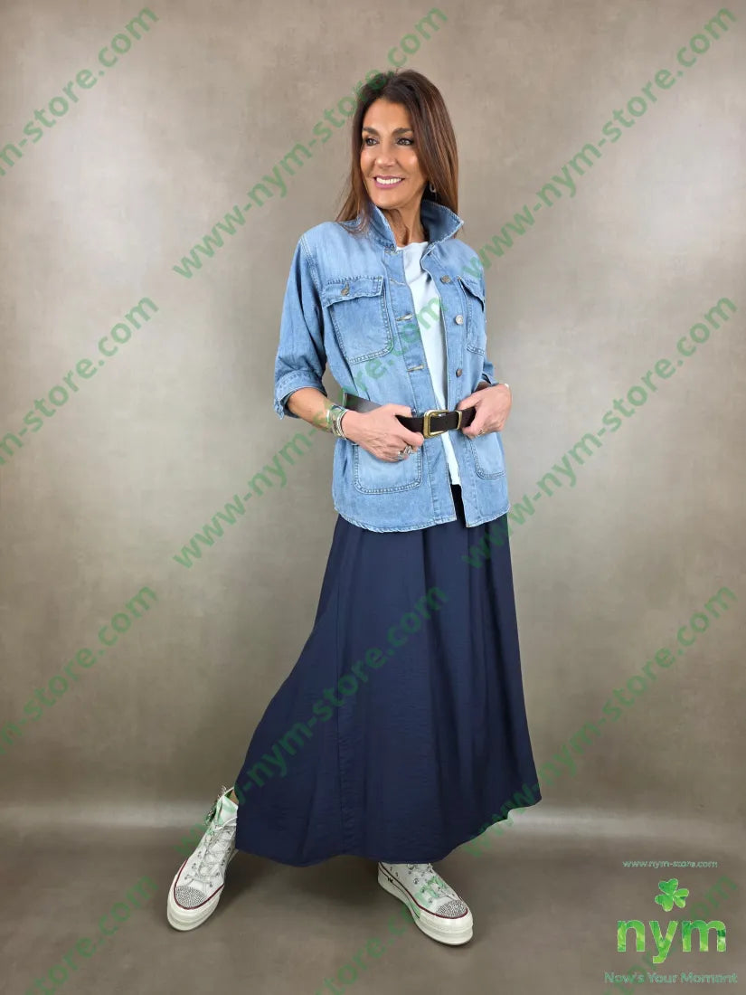 giacca denim sahariana 70co28pl2ea - GIACCA