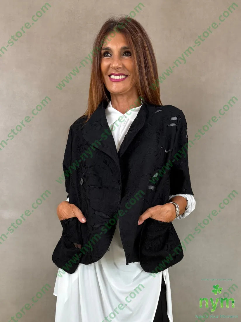 giacca devoree tasca a sbalzo 82vi18ny - U / NERO / AI26 - GIACCA