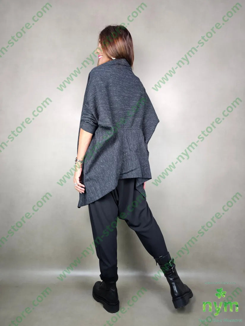 giacca fan collo ampio 61co22vi17pl U / NERO / AI25 GIACCA