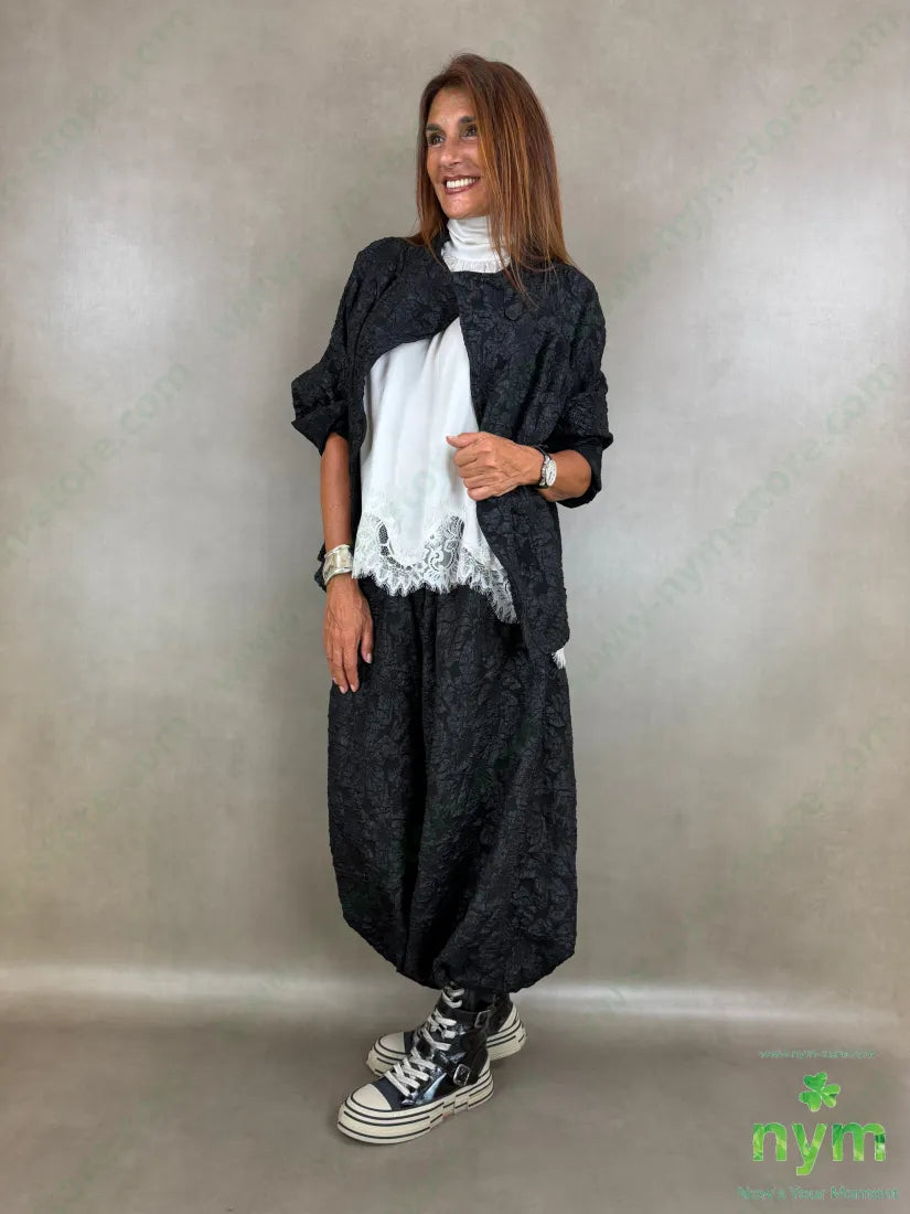 giacca fantasia lucida over 100pl - U / NERO / AI26 - GIACCA