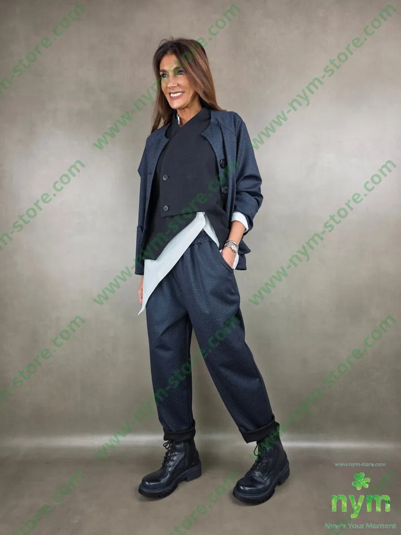 giacca fantasia micro 52co40ny8ea U / BLU / AI25 GIACCA