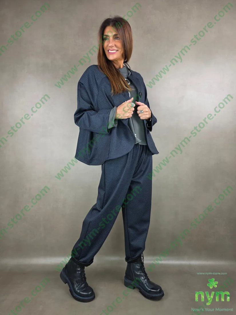 giacca fantasia micro 52co40ny8ea U / BLU / AI25 GIACCA