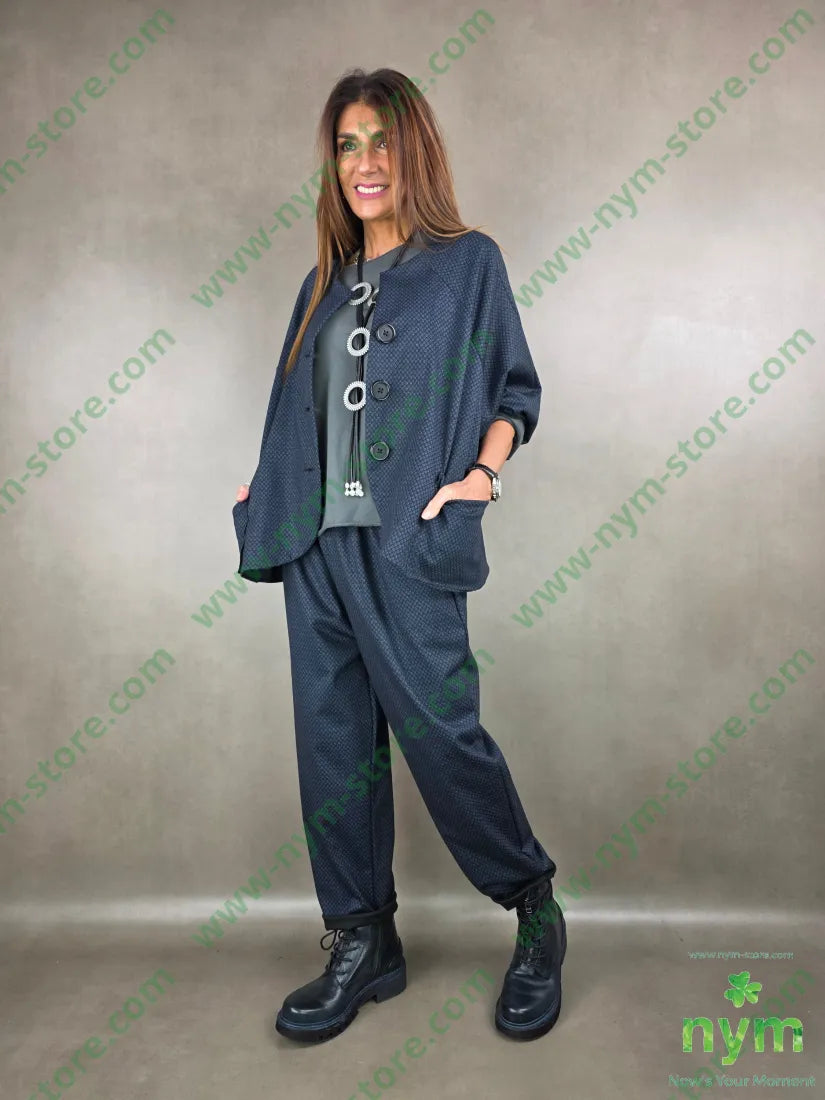 giacca fantasia micro 52co40ny8ea U / BLU / AI25 GIACCA